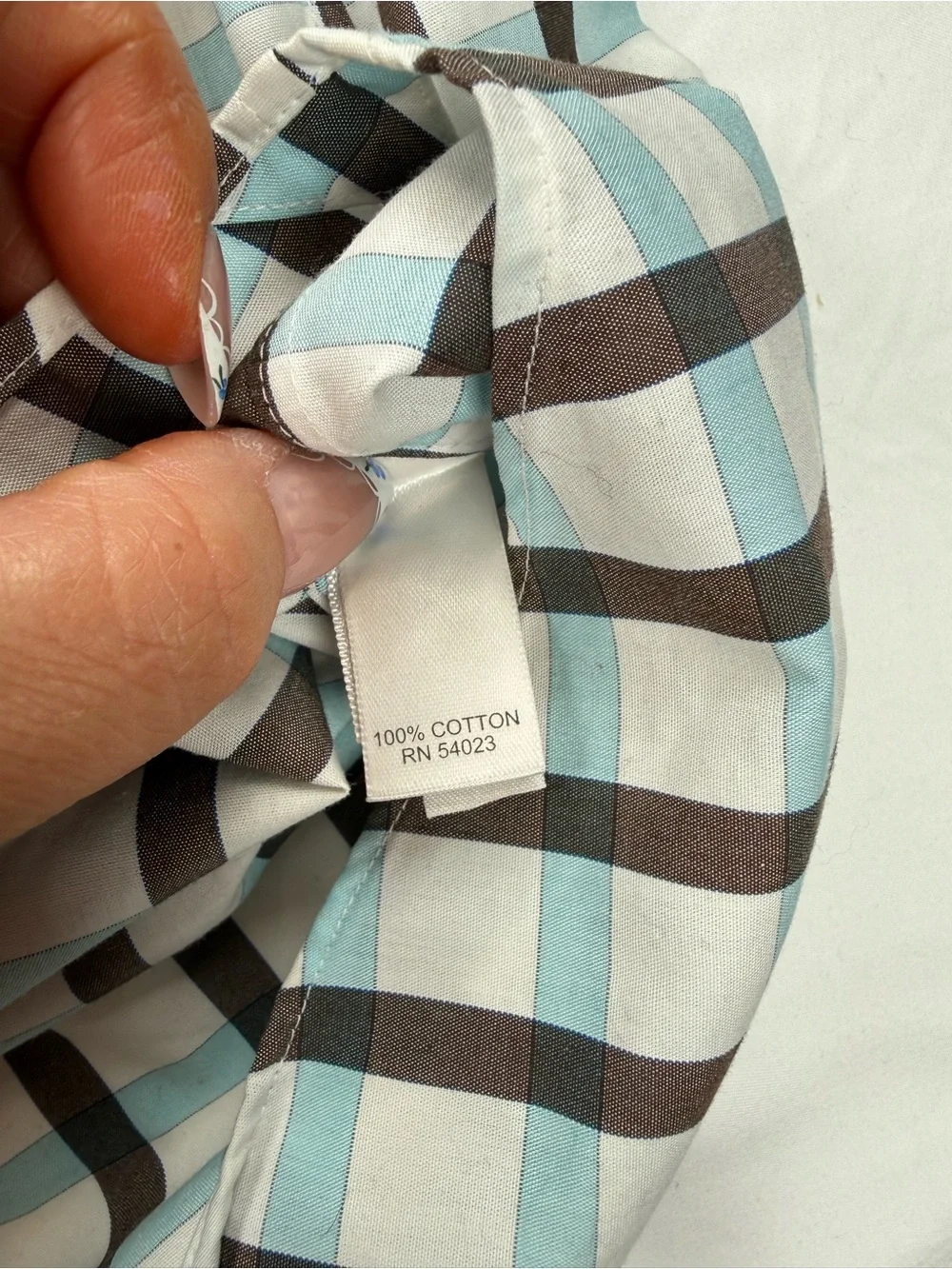 Banana Republic 100% Cotton Plaid Dress Shirt